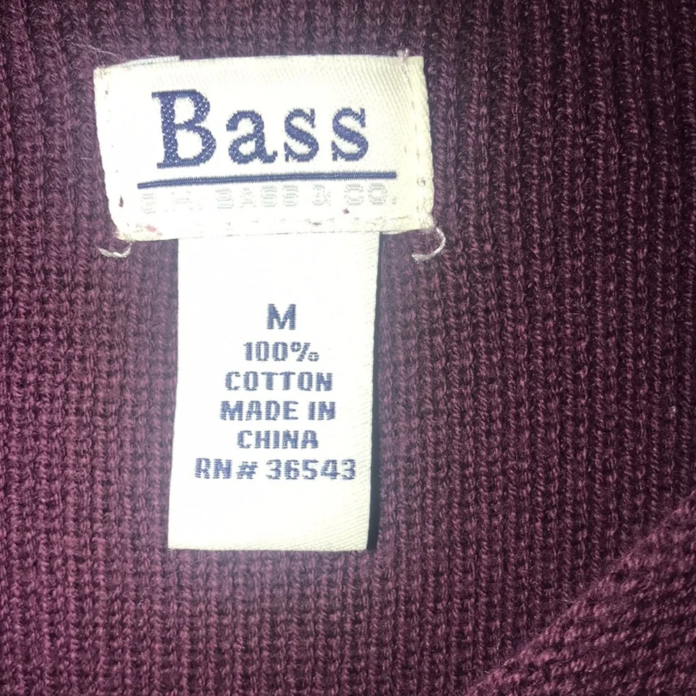 Bass Purple Sweater M - Picture 3 of 4